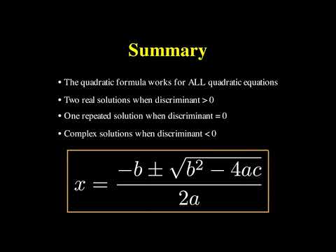 Mastering The Quadratic Formula